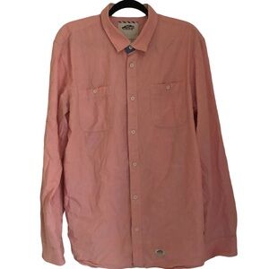 VANS Pink Button-down Long-Sleeve Shirt XL